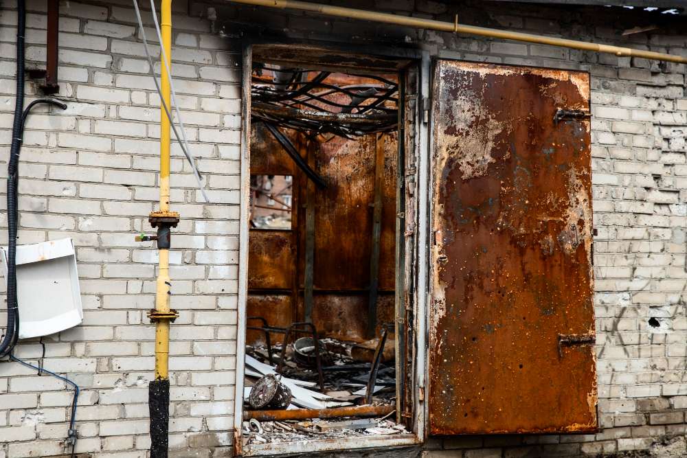 Damaged Home - fire & smoke restoration