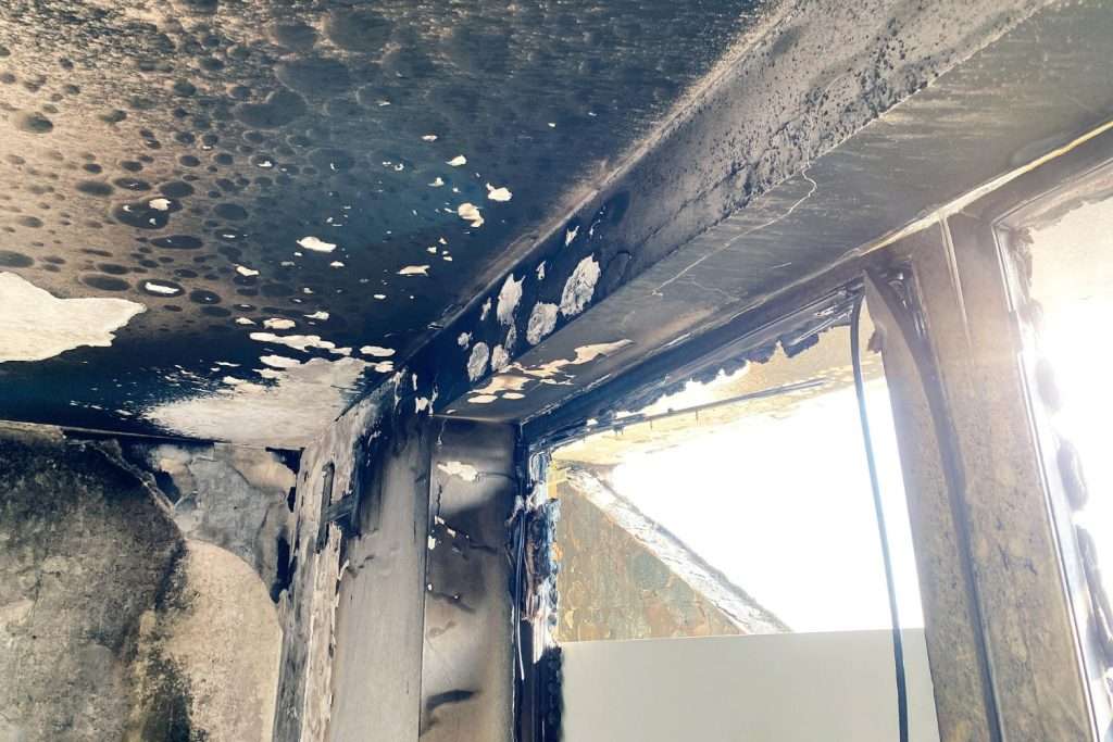 House After Fire - fire & smoke restoration